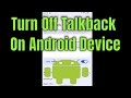How To Turn Off Talkback On Any Android Device [2026]