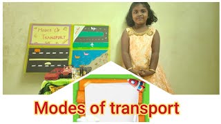 Modes of transport for students | school project|DIY| How to make Teaching aids| Education craft