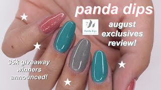 panda dips august exclusive collection + dip liquids review!