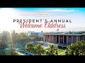 President's Welcome Address 2021