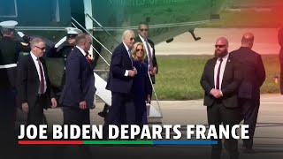 U.S. President Joe Biden departs France | ABS-CBN News