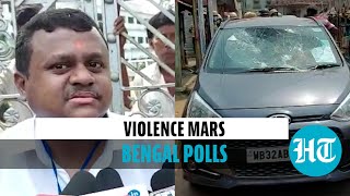 Bengal polls: BJP's Soumendu Adhikari's car allegedly attacked by TMC workers