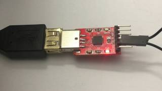 How to do a loopback test on a USB-serial adapter