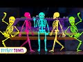 Five Skeletons Riding On A Spooky Water Bus | Spooky Scary Songs By Teehee Town
