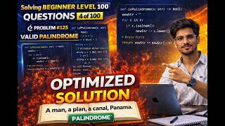 LeetCode:125 Valid Palindrome Optimized Java Solution Beginner Series #4
