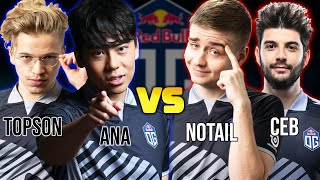 Topson \u0026 Ana vs. N0taiL \u0026 Ceb - OG Practice Game! DOTA 2