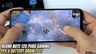 Xiaomi Redmi Note 12s PUBG Mobile Gaming test