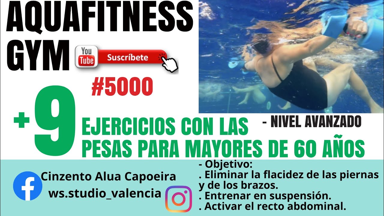 AQUAFITNESS, AQUAGYM E HIDROGINASTICA: +9 Ejercicios Para Mayores De 60 ...