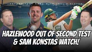 #AUSvIND | Josh Hazlewood is out of the Second Test & Sam Konstas stars against India in Canberra!