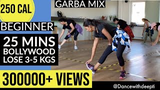 30mins Daily - Beginner Bollywood Dance Workout | Easy Exercise to Lose weight 3-5kgs | GARBA