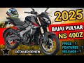 2025 Bajaj Pulsar NS 400 Review | Bajaj Pulsar NS 400Z On Road Price Features Mileage