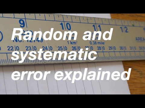 Can random errors be eliminated?