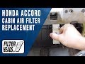 How to Replace Cabin Air Filter 2000 Honda Accord