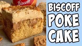 Biscoff Poke Cake! Recipe tutorial #Shorts