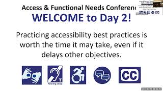 2023 Access and Functional Needs Conference Day 2