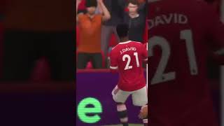 Jonathan David goal. Manchester United vs Brentford. English premier league. FIFA 22 career mode.