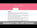 Create Responsive Tabs Layout using HTML, CSS & JavaScript