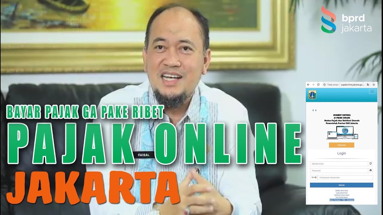 PAJAK ONLINE JAKARTA #BPRDJAKARTA - YouTube