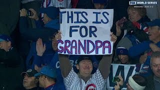 WS2016 Gm5: Cubs fans sing 'Go Cubs Go' after win