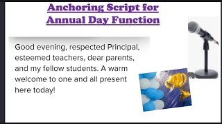 Annual Day Anchoring Script || Annual Function Anchoring |Result Day Anchoring Comparing