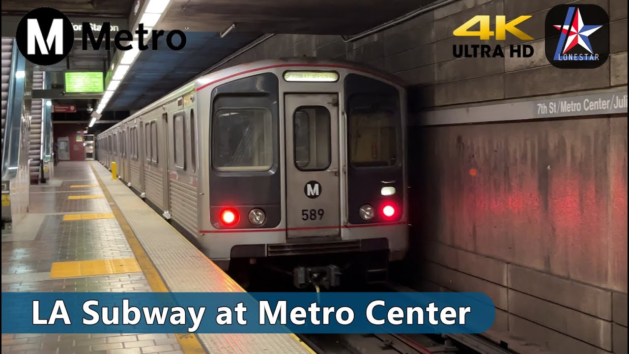 [4K60] More LA Subway Trains At 7th St/Metro Center Station | METRO ...