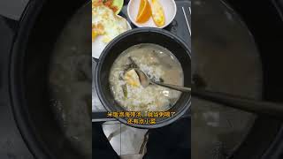 韩国大学食堂3300元早餐牛肉鸡蛋海带汤