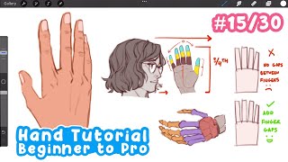 how to EASILY draw HANDS (Beginner to Pro)  | Full Drawing Tutorial - Art Bootcamp #15/30