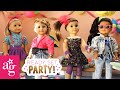 Courtney Throws Tina a Totally Cool Neon Party | Ready, Set, Party! Stop Motion | @AmericanGirl