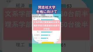 同志社大学の合格者と不合格者の差を調べました　#受験  #進路 #英語