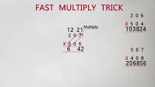Fast Multiply Tricks #maths