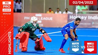 FIH Hockey Pro League Season 3: India vs England, Game 1 highlights