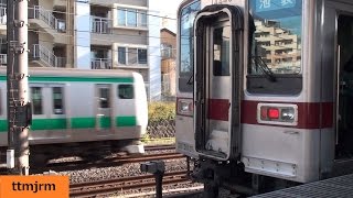 北池袋駅と東上線と埼京線と踏切/Kita-Ikebukuro \u0026 Tojo Line \u0026 Saikyo Line \u0026  Level crossing