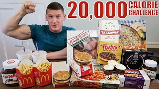 20,000 CALORIE CHALLENGE | Epic Cheat Day | Man vs Food