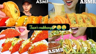 TACO'S MUKBANG COMPILATION |sas asmr,asmr phan \u0026zach choi | CRUNCHY TACOS ASMR|