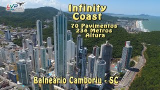 INFINITY COAST - FG - 70 Pavimentos e 234 Metros de Altura - Balneario Camboriú - imagem de drone 4K