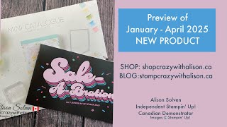 Sneak Peek of January - April 2025 Mini Catalogue with Stamp Crazy with Alison!