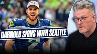 Sam Darnold Signs 3 Year, $100.5M Deal With The Seattle Seahawks | Pat McAfee Show