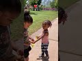 little sister get shown love by older brother love kindness family adorable shorts