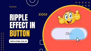How to make ripple effect button using html css javascript | Ripple effect tutorial | code by ansh