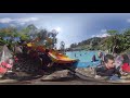 walking around very beautiful mountain resort valley bandung 360 video in 4k quality