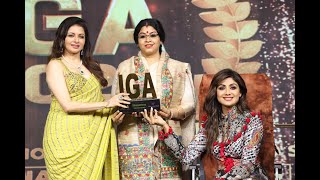 "Timeless Beauty" humbled to receive the same from #IGA2022 #bhagyashree #shorts