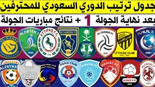 جدول ترتيب الدوري السعودي للمحترفين بعد نهاية الجولة الأولي ( 1 ) موسم 2021-2022 + نتائج المباريات