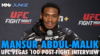 Undefeated Mansur Abdul-Malik Impresses With Brutal TKO in Debut | UFC Vegas 100