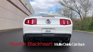 Hooker Blackheart Exhaust Options 2012 Mustang GT Coyote