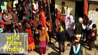 Traditional holy rituals perform during Nanda Devi Raj Jat Yatra