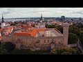 tallinn from drone 4k video estonia tallinn from above