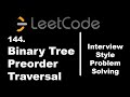 Iterative PreOrder Traversal | Binary Tree