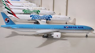 4K - GeminiJets Korean Air Boeing 777-300ER HL7784; Scale 1:200 Unboxing