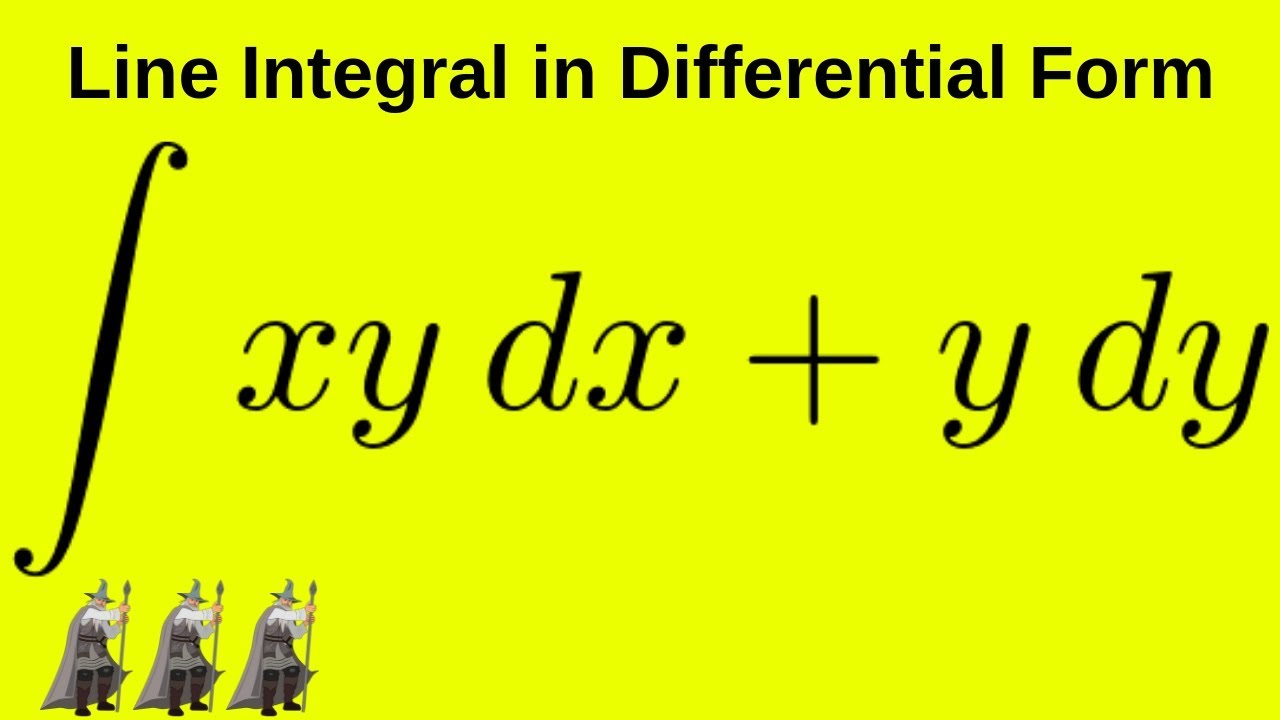 How To Find A Line Integral Given In Differential Form Calculus 3 - YouTube