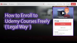 How to Enroll to Udemy Courses for Free  ( Legal Way )